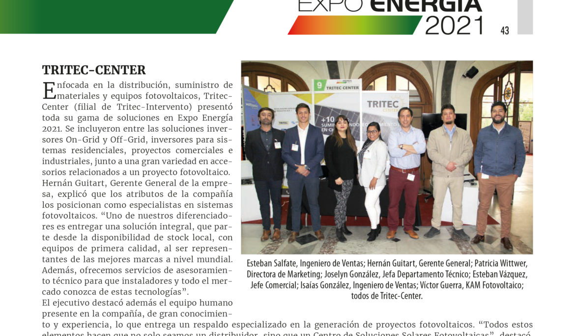TRITEC-CENTER EN EXPO ENERGÍA 2021