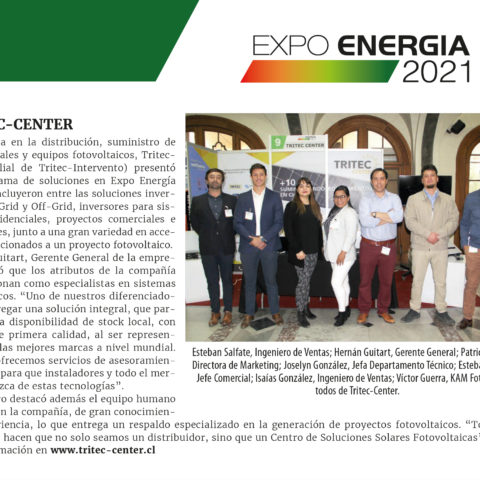 TRITEC-CENTER EN EXPO ENERGÍA 2021